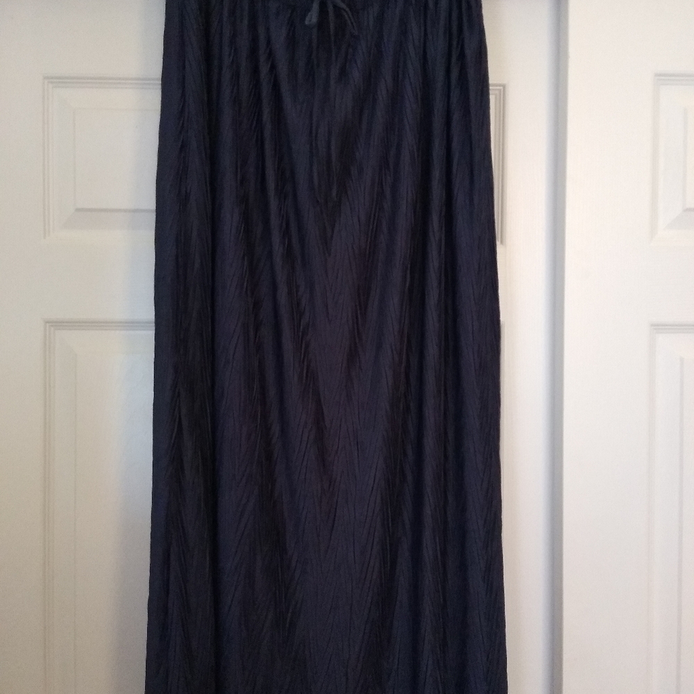 Women's long navy maxi skirt